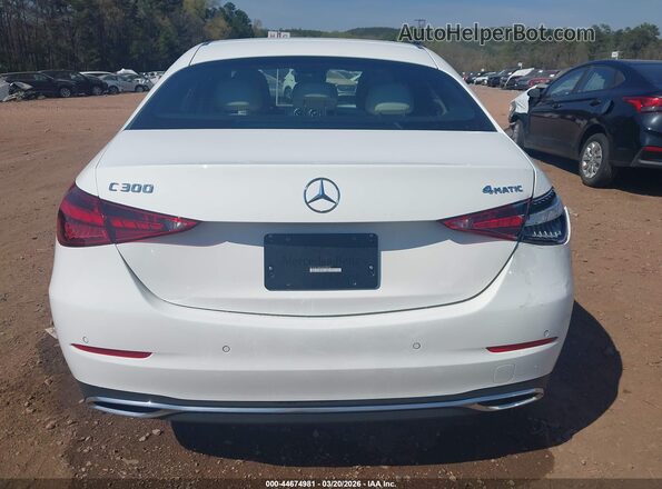 W1KAF4HB4SR298590 2025 MERCEDES-BENZ C-CLASS White 