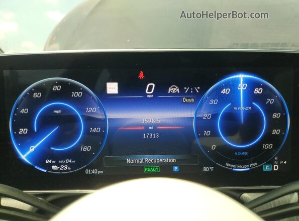 W1KCG2DB3PA033777 2023 MERCEDES-BENZ EQS Black Вид щитка приладів