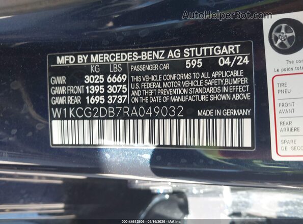 W1KCG2DB7RA049032 2024 MERCEDES-BENZ EQS 450+ Black Вид підкапотного простору