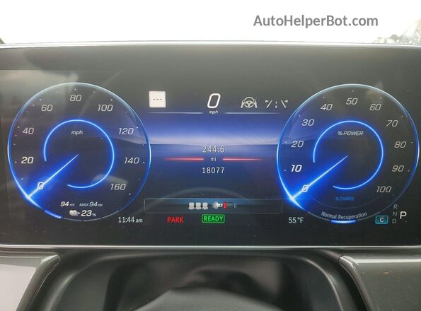 W1KCG2EB5PA039417 2023 MERCEDES-BENZ EQS Gray ხელსაწყოთა პანელის ხედი