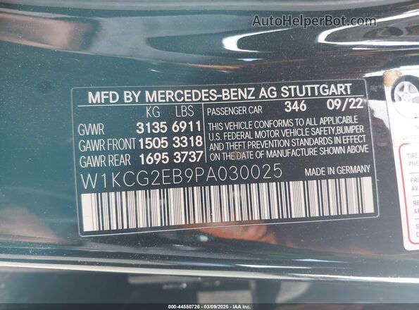 W1KCG2EB9PA030025 2023 MERCEDES-BENZ EQS 450 Черный Вид подкапотного пространства