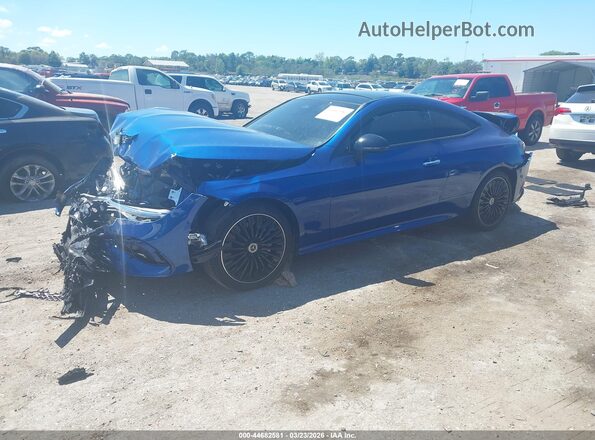 W1KMJ4HB3RF013532 2024 MERCEDES-BENZ CLE 300 Blue წინა მარცხენა ხედი სამი მეოთხედიდან