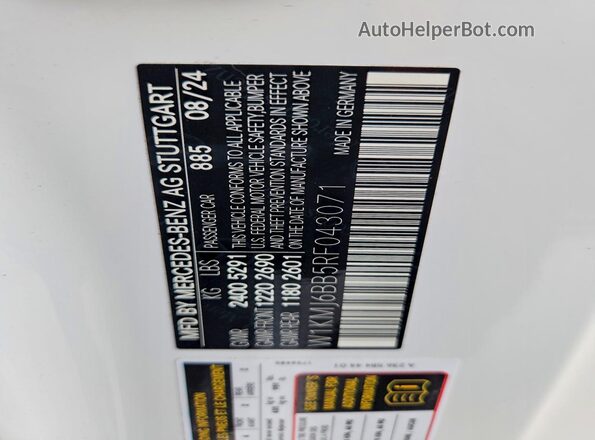 W1KMJ6BB5RF043071 2024 MERCEDES-BENZ CLE Белый Вид подкапотного пространства