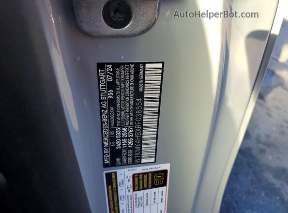 W1KMK4HBXRF038554 2024 MERCEDES-BENZ CLE Серый Вид подкапотного пространства