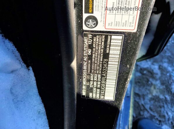W1KUG8JB9LA533478 2020 MERCEDES-BENZ S Black Widok komory silnika