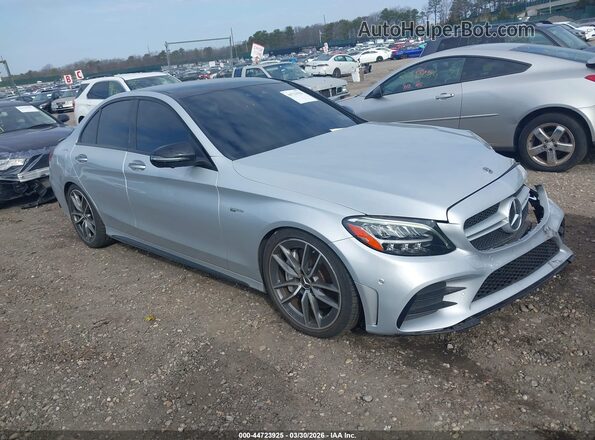 W1KWF6EB2LR603334 2020 MERCEDES-BENZ AMG C 43 Серебряный Передняя правая четверть