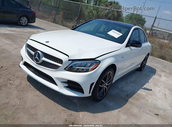 W1KWF6EB7MR642096 2021 MERCEDES-BENZ AMG C 43 White Przód lewy