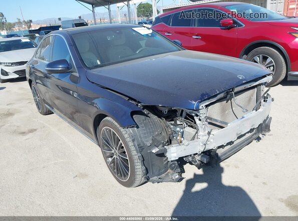 W1KWF8DB1LR595109 2020 MERCEDES-BENZ C-CLASS Синий Передняя правая четверть