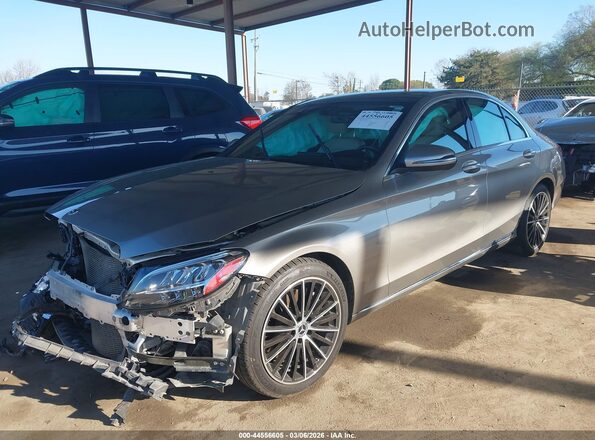 W1KWF8DB4MR648399 2021 MERCEDES-BENZ C-CLASS Tan წინა მარცხენა ხედი სამი მეოთხედიდან