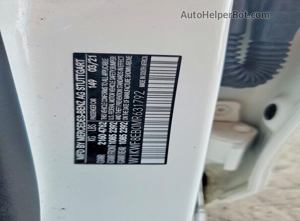 W1KWF8EB0MR631792 2021 MERCEDES-BENZ C White Widok komory silnika