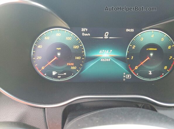 W1KWF8EB3MR635951 2021 MERCEDES-BENZ C Gray Widok zestawu wskaźników
