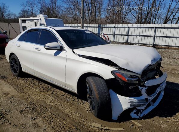 W1KWF8EB6MR634373 2021 MERCEDES-BENZ C Белый Передняя правая четверть
