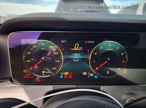 W1KZF8DB0MA905652 2021 MERCEDES-BENZ E Black Вид щитка приладів