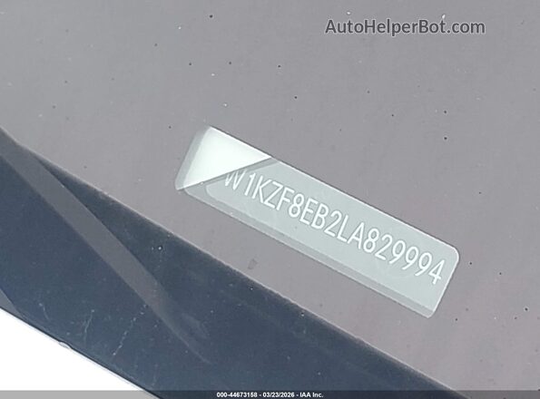 W1KZF8EB2LA829994 2020 MERCEDES-BENZ E-CLASS Silver 