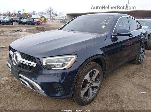 W1N0J8EB7LF863247 2020 MERCEDES-BENZ GLC 300 COUPE Синий Передняя левая четверть