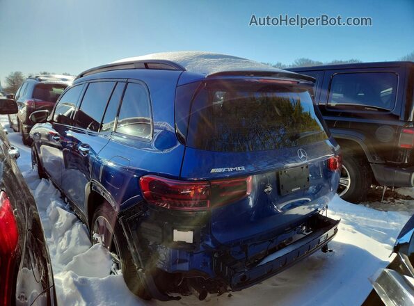 W1N4M5BB8RW346981 2024 MERCEDES-BENZ GLB-CLASS Синий Задняя левая четверть
