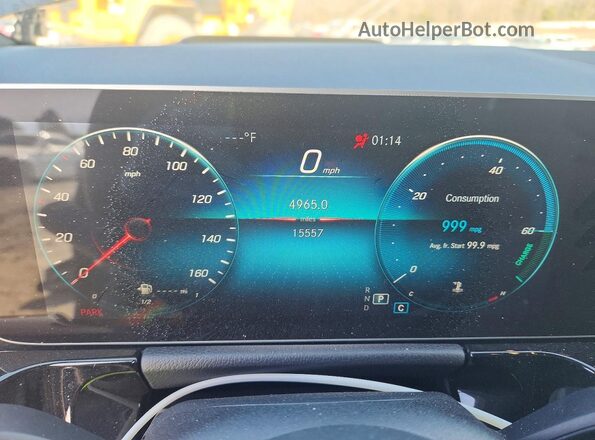 W1N4N4HBXMJ309824 2021 MERCEDES-BENZ GLA Черный Вид щитка приборов