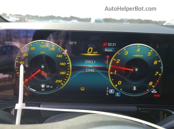 W1N4N5DB0PJ473910 2023 MERCEDES-BENZ GLA Серебряный Вид щитка приборов