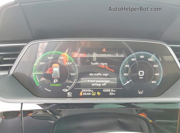 WA12AAGE9NB021996 2022 AUDI E-TRON Синий Вид щитка приборов