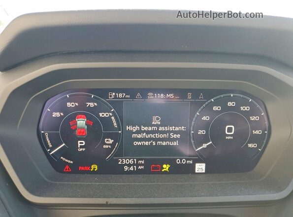 WA142BFZ3PP046897 2023 AUDI Q4 Белый Вид щитка приборов