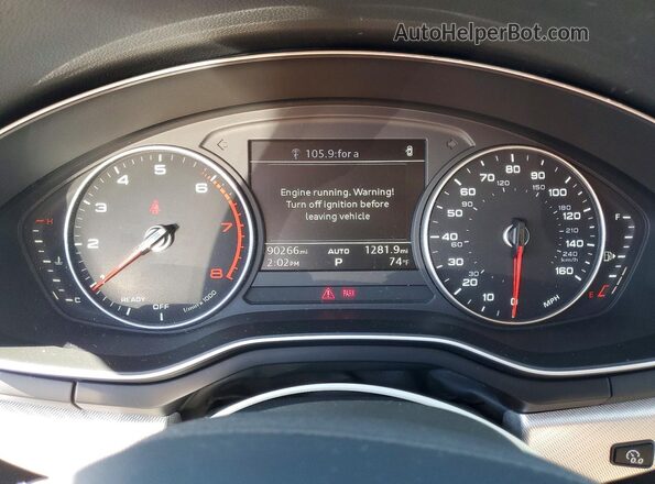 WA17NAF41HA133463 2017 AUDI OTHER Серый Вид щитка приборов