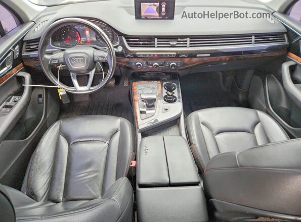 WA1AAAF75HD012395 2017 AUDI Q7 Black Widok deski rozdzielczej