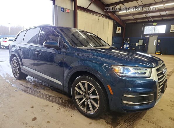 WA1AAAF76KD010405 2019 AUDI Q7 Бирюзовый Передняя правая четверть