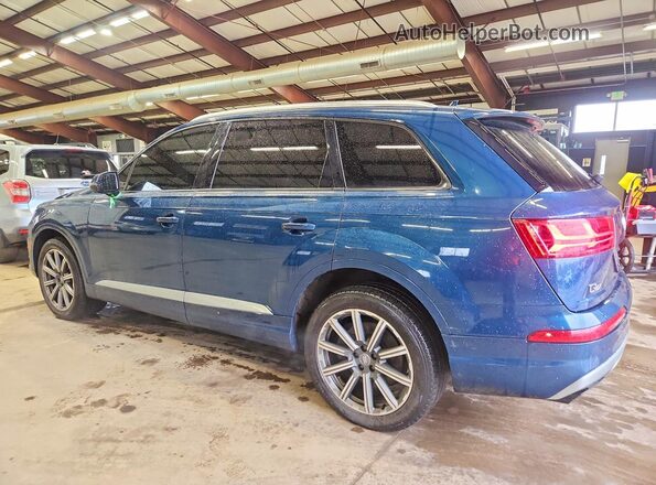 WA1AAAF76KD010405 2019 AUDI Q7 Бирюзовый Задняя левая четверть
