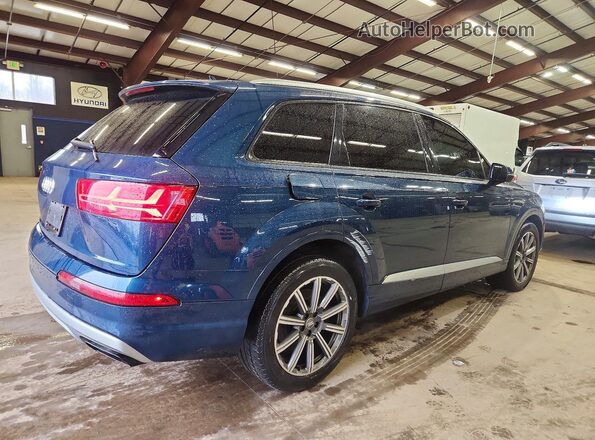 WA1AAAF76KD010405 2019 AUDI Q7 Бирюзовый Задняя правая четверть