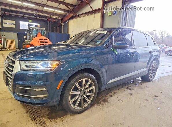 WA1AAAF76KD010405 2019 AUDI Q7 Бирюзовый Передняя левая четверть