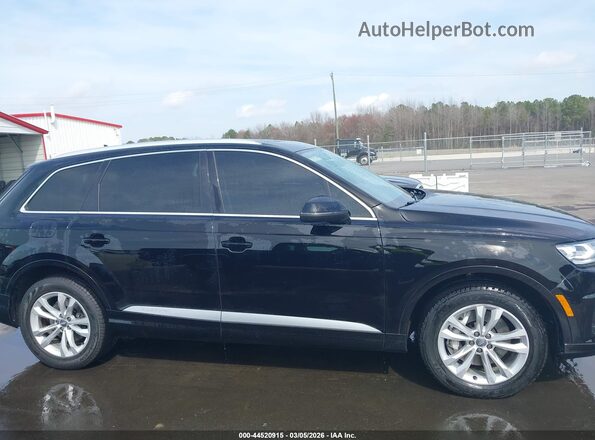 WA1AAAF78KD010339 2019 AUDI Q7 Black უკანა სალონის ხედი