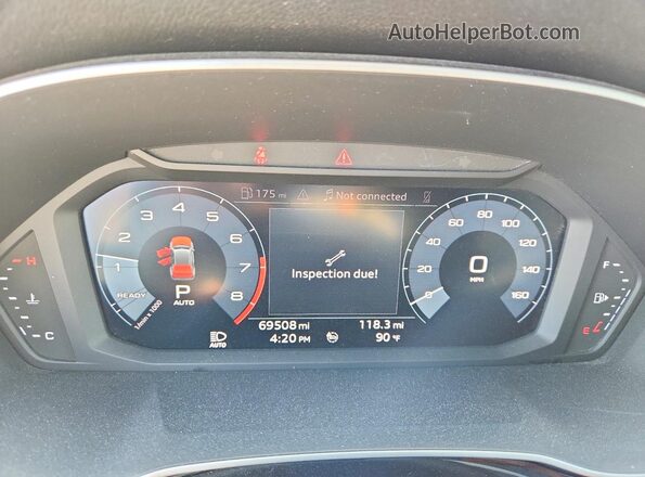 WA1AECF31K1079193 2019 AUDI Q3 Серебряный Вид щитка приборов