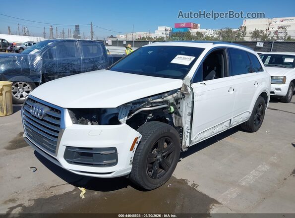 WA1AHAF75JD006534 2018 AUDI Q7 Белый Передняя левая четверть