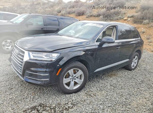 WA1AHAF78KD034989 2019 AUDI Q7 Black წინა მარცხენა ხედი სამი მეოთხედიდან