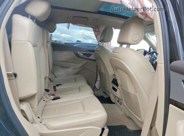 WA1AHAF78KD034989 2019 AUDI Q7 Black უკანა სალონის ხედი