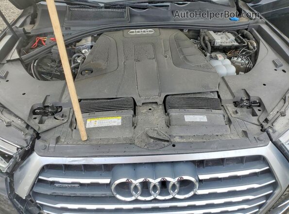 WA1AHAF78KD034989 2019 AUDI Q7 Black ძრავის განყოფილების ხედი
