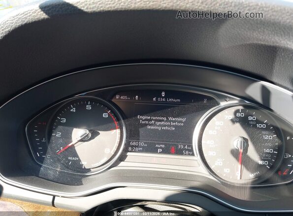 WA1ANAFY2K2137693 2019 AUDI Q5 Silver Widok tylnych siedzeń