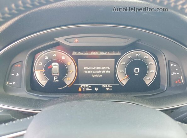 WA1AVAF10KD010531 2019 AUDI Q8 Gray Սարքավորումների վահանակի տեսք