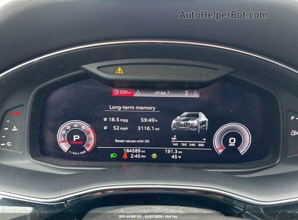 WA1AVAF1XKD009869 2019 AUDI Q8 Black Widok tylnych siedzeń