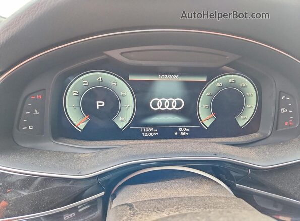 WA1AVBF19SD015684 2025 AUDI Q8 Black Widok zestawu wskaźników