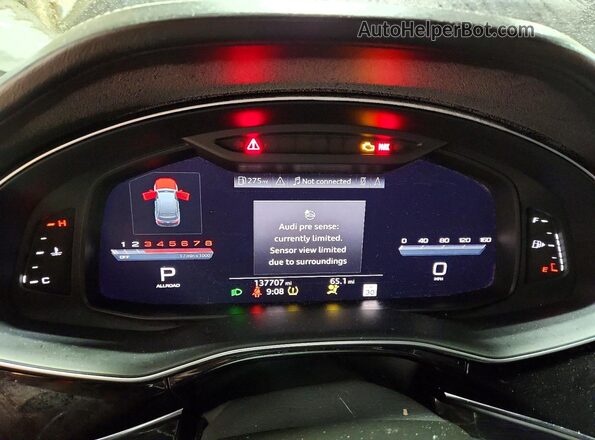 WA1AWAF74LD013175 2020 AUDI SQ7 Black Вид щитка приладів