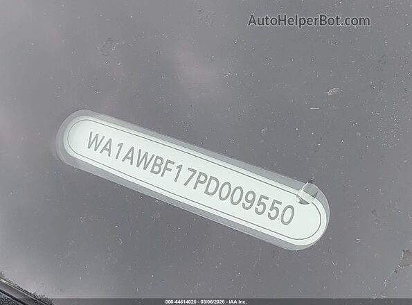 WA1AWBF17PD009550 2023 AUDI SQ8 White 