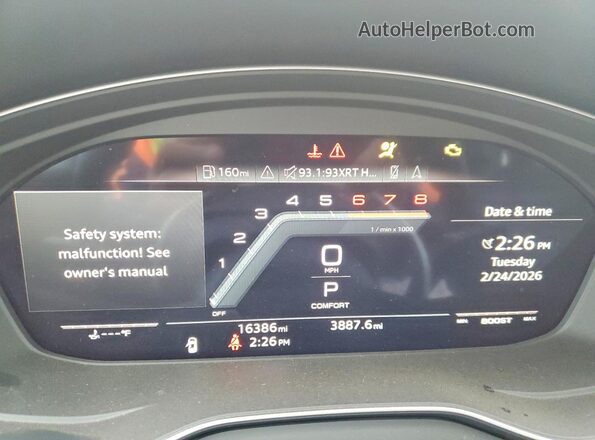 WA1B4AFY0P2146312 2023 AUDI SQ5 Черный Вид щитка приборов