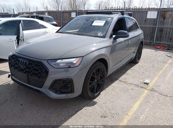 WA1B4AFY5M2021950 2021 AUDI SQ5 Gray Przód lewy
