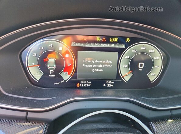 WA1B4AFY7S2051500 2025 AUDI SQ5 Черный Вид щитка приборов