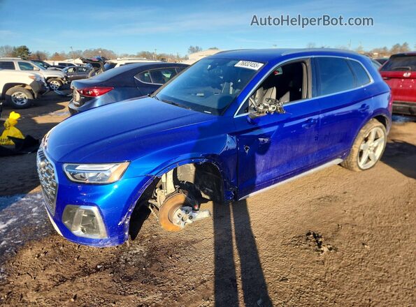 WA1B4AFY8N2045581 2022 AUDI SQ5 Синий Передняя левая четверть