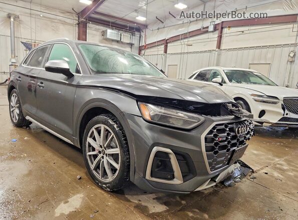 WA1B4AFY9M2140472 2021 AUDI SQ5 Серебряный Передняя правая четверть