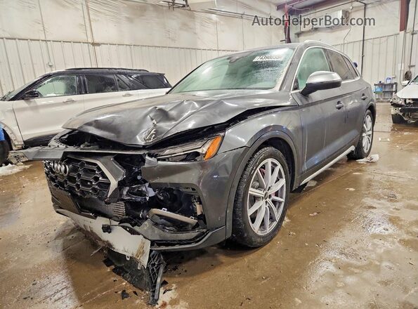WA1B4AFY9M2140472 2021 AUDI SQ5 Серебряный Передняя левая четверть