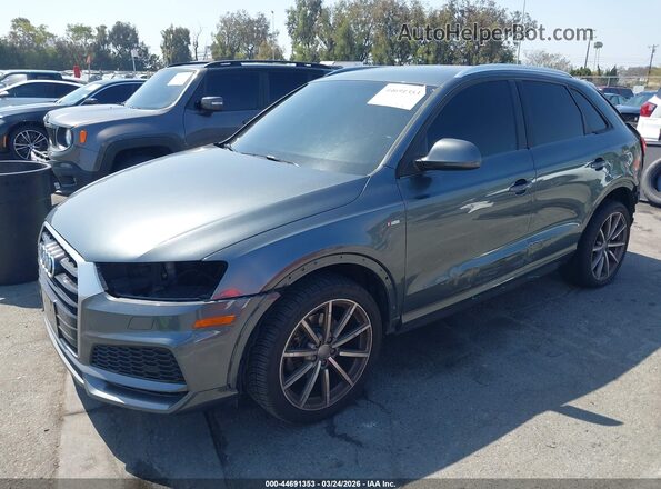 WA1BCCFS3JR020163 2018 AUDI Q3 Gray წინა მარცხენა ხედი სამი მეოთხედიდან