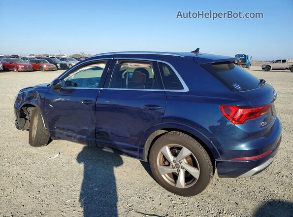 WA1BECF31L1119407 2020 AUDI Q3 Синий Задняя левая четверть